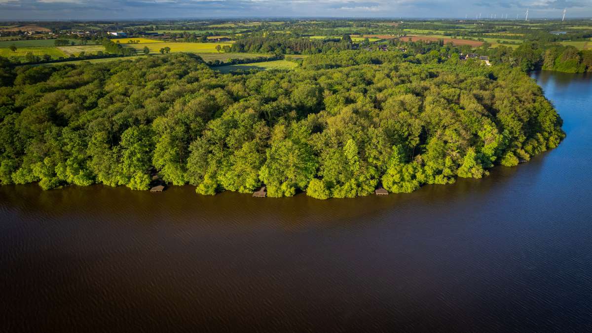 Drone Lakeview Chateau Lake Poiteviniere Drone Chateau Poiteviniere