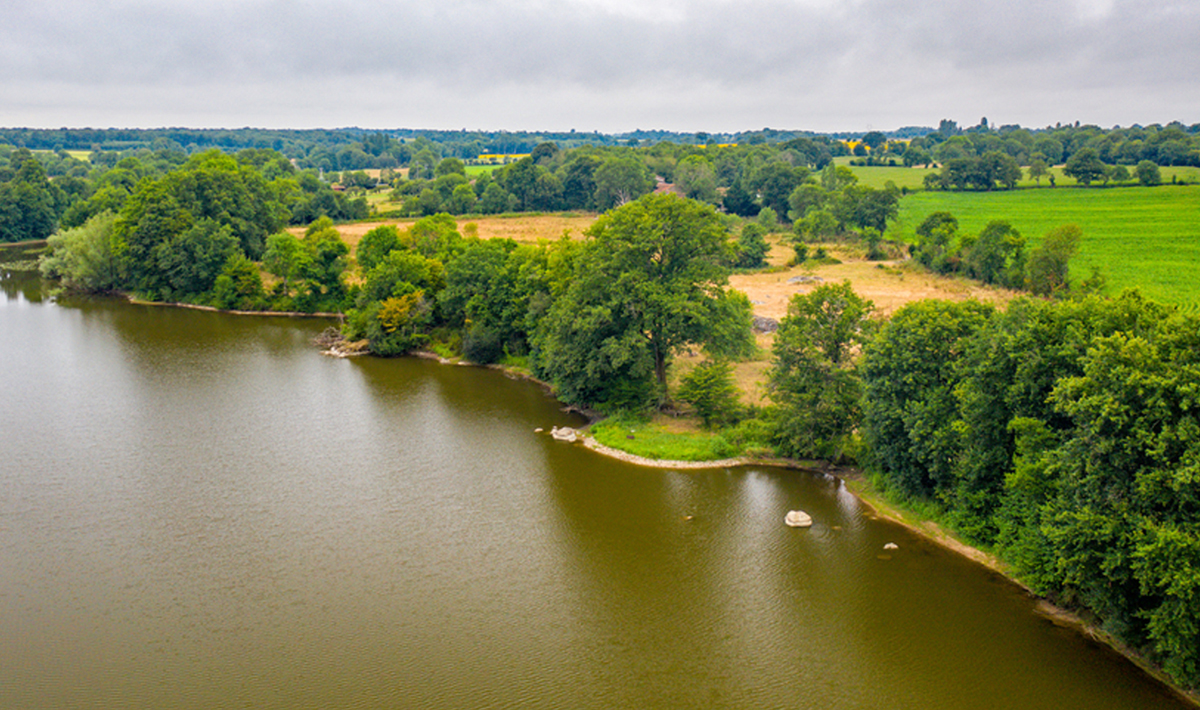 Luchtfoto Stek7 Chateliers Karpervissen Frankrijk Chateliers Frankrijk 3