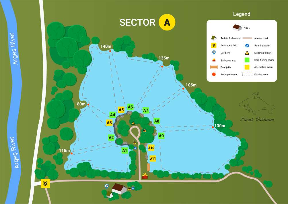 Varlaam Lake Sector A Map Varlaam Sector A