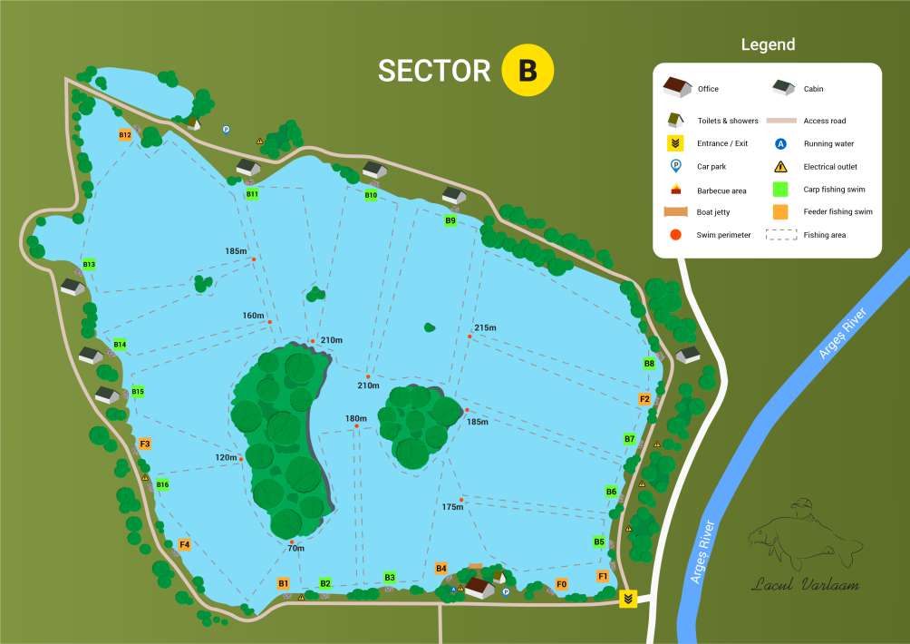 Varlaam Lake Sector B Map Varlaam Sector B