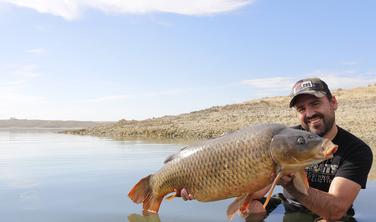 Karper Orellana Extremadura Spanje Karpervissen Orellana Extremadura Karpervissen